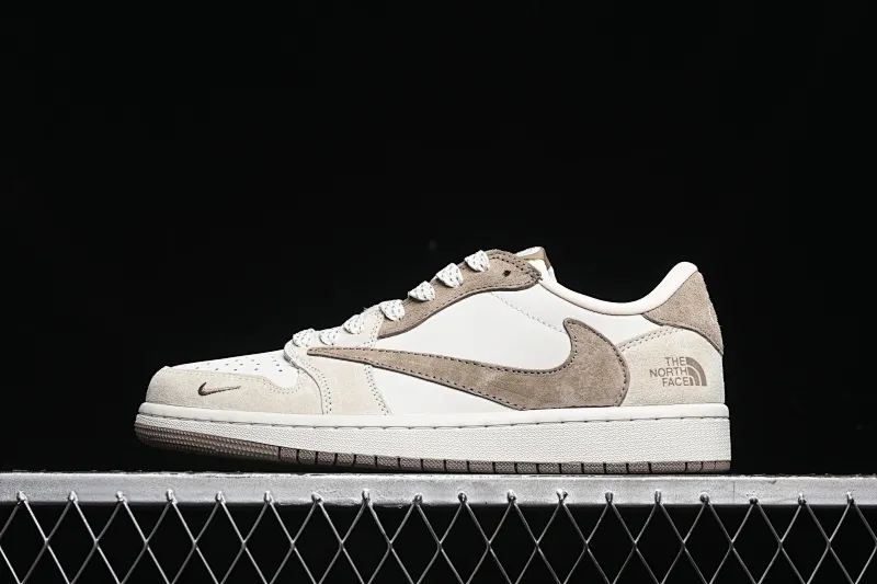All Categories Air Jordan Jordan Series Basketball Shoes Air Jordan 1 Low High-end Customized Low-top Shoes Travis Scott x Fragment Design x Air Jordan 1 Low OG SP AJ1 Joe 1 North Face Joint-Latte Low-top Cultural Casual Shoes AG3702-801